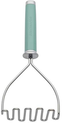 KitchenAid Gourmet Stainless Steel Wire Masher, 10.24-Inch, Aqua Sky