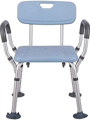 Banc de Transfert de siège, tabourets de Bain, Chaise de Douche avec Dossier | avec Embouts en Caoutchouc antidérapants Chaise élévatrice de Baignoire avec accoudoirs (Bleu)