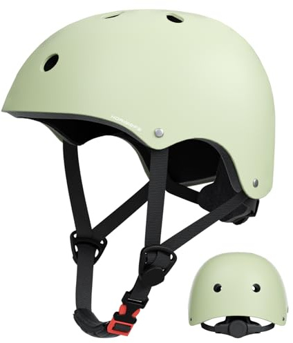 KORIMEFA Casco per Bambini 3-13 Anni, 51-58 cm, Leggero Sicuro e Regolabile, Ragazzi e Ragazze, per Bici, Bicicletta, Monopattino, Triciclo, Bicicletta Senza Pedali, Skateboard