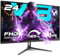 Vibox V24FHD165 Gaming Monitor - 24 Inch, FHD 1080p Resolution, 165Hz, 1ms, Adaptive Sync, VA Panel, HDMI & DisplayPort