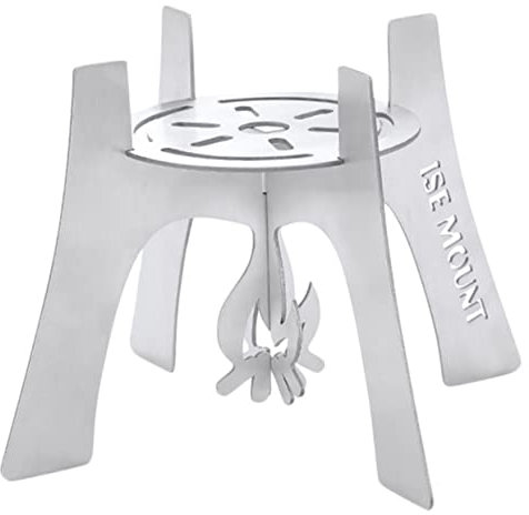 SUPVOX Stainless Steel Stove Stand for Camping Outdoor Alcohol Stove Holder Rack Portable Camping Supplies Construction
