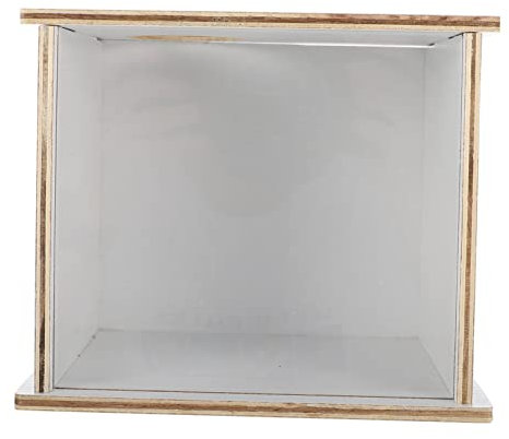 ERINGOGO Chinchilla-badewanne Holz Sandbad Für Haustier Hamster Badewanne Multifunktionale Badebox Mit Acryl-Box Und Holzdeckel Für Kleintiere
