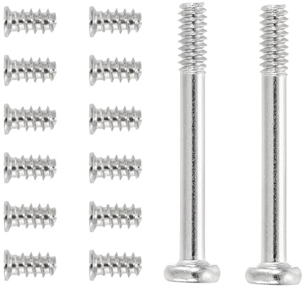 PATIKIL 100 st skruvsats för datorskåp, #6-32 x 30 mm Y M5 x 10 mm långa och korta skruvar för montering av PC-fläktar (silver, 50 st vardera)