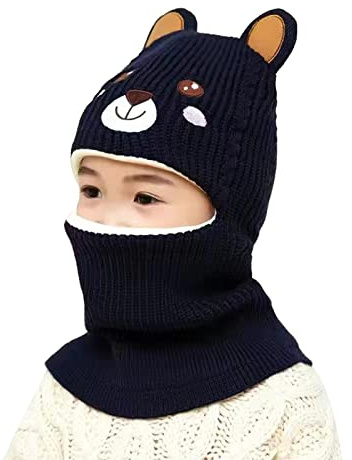 Generico Passamontagna Invernale Bambini Pile Morbido Antivento, Maschera Regolabile per Viso, Scaldacollo per Ragazzi Ragazze Sci Ciclismo Pattinaggio Outdoor