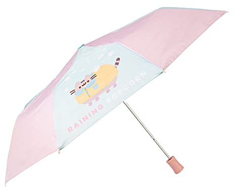Grupo Erik Ombrello Pieghevole Pusheen - Ombrello Piccolo Antivento, Tascabile, Resistente e Automatico | Umbrella (7 x 30 x 7 cm)