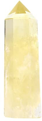 Justinstones Gemstone Crystal Hexagonal Pointed Reiki Chakra Faceted Prism Wand Stone Home Decor