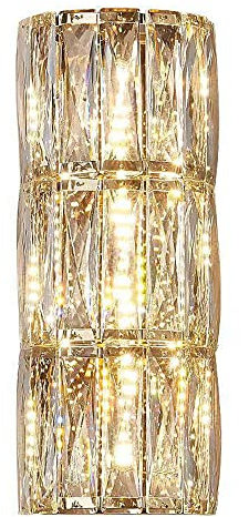 Jadssox postmoderne LED-Wandleuchte Kristall-Wandleuchten luxuriöse Wandleuchte, Art-Deco-Wandhalterung beleuchtet Innenleuchten für Schlafzimmer, Flur, Wohnzimmer, Korridor, Hotel