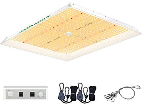 Mars Hydro TSW2000 Lampe de Culture Croissance Dimmable 300w,lampe Horticole Led Spectre Complet Uv Ir，pour 100x100cm Chambre Tente de Culture， Pour Culture Indoor， Semis，légumes Et Fleurs