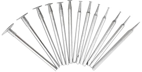 Lot de 13 forets diamantés en forme de T 2,35 mm pour outils rotatifs