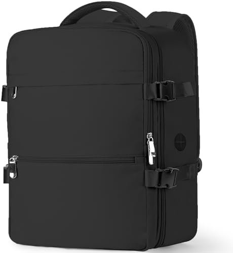 WOUIYO für Easyjet Handgepäck 45x36x20 Rucksack Handgepäck Flugzeug Reiserucksack 15.6 Zoll Laptop Backpack mit USB-Loch, Reisetasche Cabin Bag Business Arbeit für Herren Damen