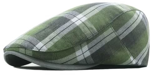 WOYUANSHA Barett Baskenmützen Für Herren Baumwolle Gestreifter Druck Newsboy Caps Flache Schirmmütze Männer Frauen Maler Baskenmütze Hüte 55-60 Cmwear Style4