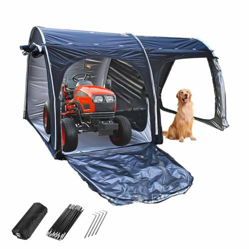 YSMSMZJK Casetta da Giardino Grande 2 in 1 Box Biciclette per 2/3/4/5 Biciclette Box Biciclette da Esterno Carport Auto