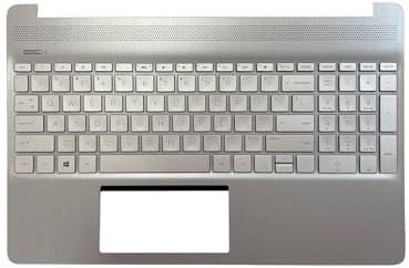 Table-King Clavier de rechange sans rétroéclairage pour HP Pavilion 15-DY 15-EF 15s-eq 15s-fq 15T-DY100 15Z-EF100 17-CA1022CY avec couvercle C, avec pavé tactile