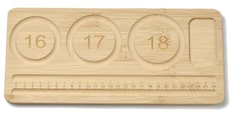 DanLingJewelry 2 rechteckige Perlenbretter zur Herstellung von Armbändern, Holz-Schalen, Schmuckdesign-Matten für Schmuckherstellung, 28,5 x 13 cm