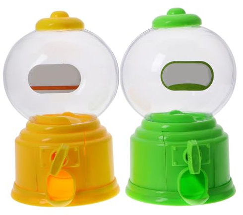 VANZACK 2pcs Mini Candy Dispenser Machine Toy Sweet Machine Candy Box Dispenser for Boys and Girls Classroom Party Small Cute