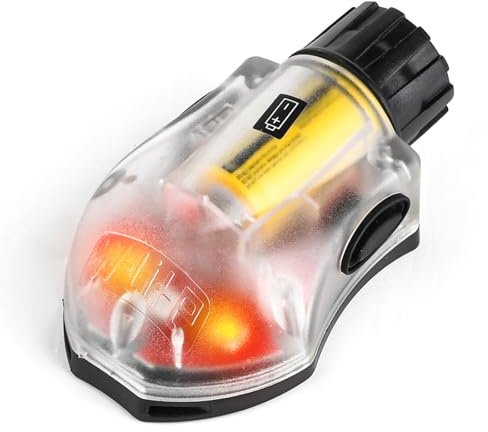 GLECTICAL Luce Tattica per Casco, Luce Strobo IR & 4 Velocità rosso Strobo con Nastro Magico per Accessori Casco Veloce per Sport All'Aperto (Rosso)