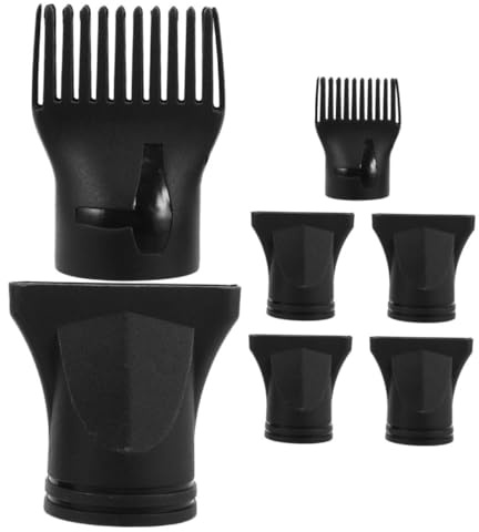 iplusmile 7pezzi Ugello Per Asciugacapelli in Plastica Concentratore Stretto Diffusore Piatto Di Accessori Per Asciugacapelli Pettine Per Styling Completo Compatibile La Maggior Parte Degli