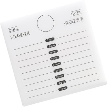 PLAFOPE Paleta Acrílica para Levantar Pestañas para Extensiones de Pestañas Soporte Blanco, Herramienta Conveniente en Salón de Belleza Casa