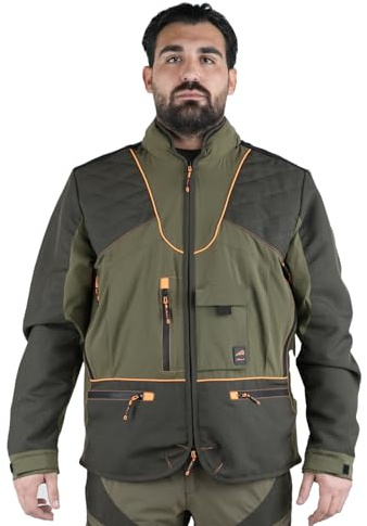 fratelliditalia.org Masseria Hunting 84 Jagdjacke, Grün, ergonomisch, strapazierfähig und mit mehreren Taschen
