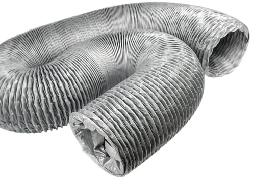 KGPGNYMYHA Nylon Luftkanalschlauch Flexibler Abluftschlauch Dunstabzugshaube Hitzebeständiger Trocknerschlauch Absaugschlauch Skalierbarer Flex-Schlauch, Universell Lüftungsschlauch(150mm-5.9)
