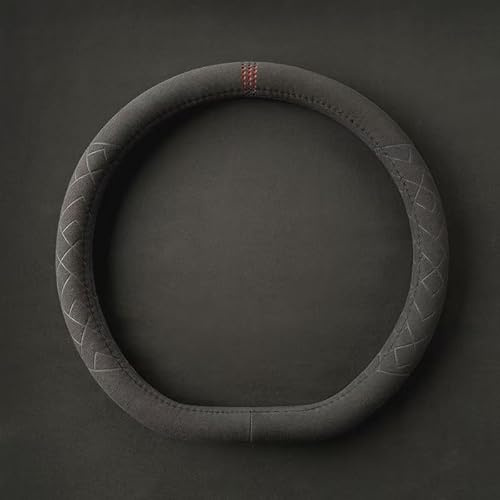 LQAHDBTO Funda para Volante de Coche para Volkswagen Tiguan 2024-2026, Funda de Gamuza de Microfibra para Volante de Coche, Protector de Agarre Antideslizante,D