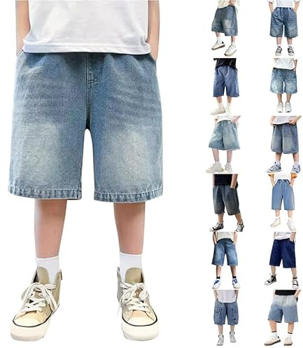 Baggy Jeans Shorts Y2k Kurze Jeans Jungs Hip Hop Vintage Denim Shorts Teenager Streetwear Sommer Bermuda Jeanshorts