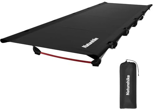 Naturehike Campingbett Ultraleichtes Feldbett Tragbares Klappbett für Erwachsene Schlafen Belastbarkeit bis 150kg Campingliege für Zelten Wandern Home Rucksackreisen Büro-Mittagspause-Bett