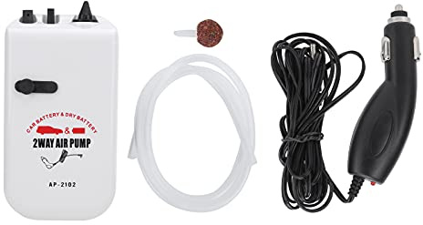 Mini-Sauerstoffpumpe, Luftpumpe Aquarium Mini Portable Mute Doppelte Geschwindigkeitseinstellung Sauerstoffpumpe Kompatibel mit Aquarium Auto 125-250V