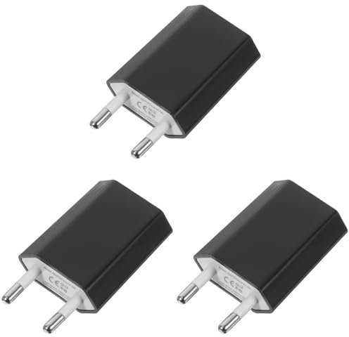Mikikit 3stücke Upgrade USB Wandladegerät Mit USB-anschlüssen Und Tragbar Geeignet Zufällige Farben Mit Überladungsschutz