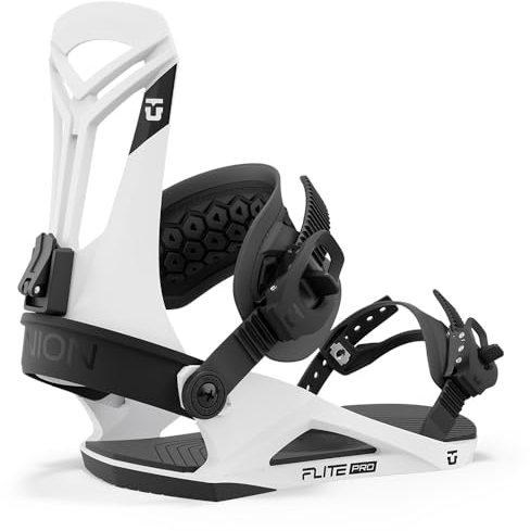 Union - Fixations De Snowboard Flite Pro White Homme - Homme - Taille l - Blanc