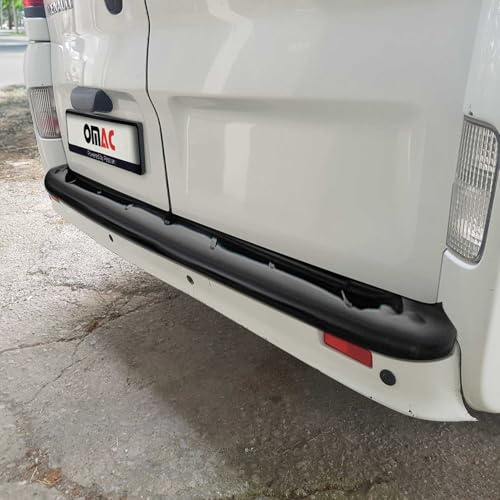 OMAC Ladekantenschutz für Opel Vivaro A 2001-2014 Acryl glänzend schwarz | Stoßstangenschutz, fahrzeugspezifische Passform