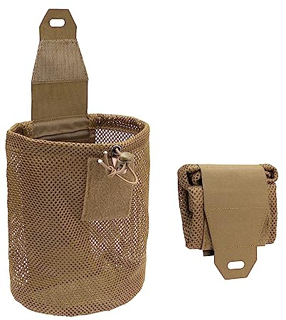 IDOGEAR pochette tactique pochette de vidange molle pochette de récupération pliable Mag-Net pour ceinture molle gilet tactique sac à dos (Coyote Brown)
