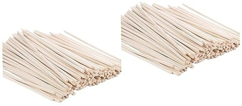 Warmhm 200stücke Diffuser Sticks Austauschbare Flammenlose Duftstäbchen Für Ätherische Öle Langlebig Für Wohnzimmer Schlafzimmer Und Bürodekor