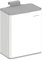 SONGMICS Poubelle de Cuisine Murale, Poubelle à Compost 8 L avec Couvercle, pour Déchets Alimentaires, sur Porte ou Mur, avec Crochets, pour Sous-Évier, Salle de Bain, Blanc Nuage LTB810W01