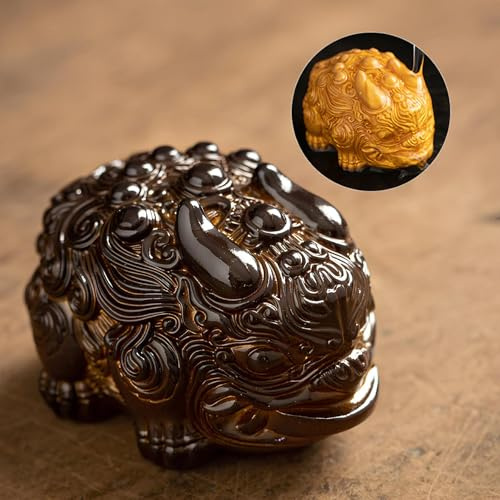 ICHAG Te husdjur, Pixiu te husdjur, japanskt och kinesiskt te-set tillbehör för vuxna, handgjord statyett te husdjur, dekorativ lycka amulett feng shui te husdjur, bra present för te älskare vän