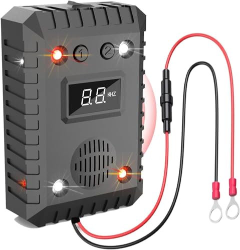 OBEST Marderabwehr Auto Ultraschall mit LED licht, marderschreck Auto batteriebetrieben, Anti marder Auto, marderschutz mäuse und ratten vertreiben, mäuseschreck 2 Modi - Auto und Haus Innen