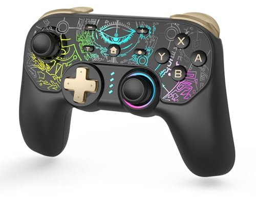 DYONDER Switch Controller Kompatibel mit Switch/Lite/OLED/Mac/PC, Switch Pro Controller mit RGB-Modus