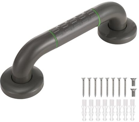 Grab Bar Rail Safety Rail Grab Bar Bathroom Grab Rails 30cm Anti-Slip Shower Handles Hand Rail Supports Indoor Outdoor Auxiliary Handle for Kitchen Bedroom Bathtub Shower and Steps
