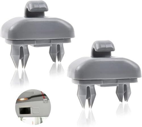 2 Piezas Parasol Reemplazo Clip, Visera para Gancho para A3 A4, soporte parasol Para Audi A1 A3 A4 A5 Q3 Q5 (8E0 857 562) A7 B6 B7 B8 S4 S5, Accesorios de Coche Antideslumbrantes.