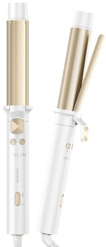 ANLAN Ferro arricciacapelli automatico, 32 mm, grandi ricci con 4 livelli di temperatura (160 – 220 °C), arricciacapelli in ceramica con asta riscaldante extra lunga da 12 cm, riscaldamento rapido per