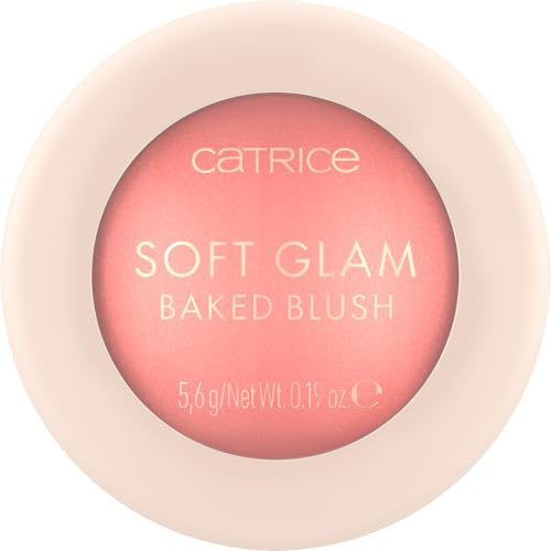 Catrice Soft Glam Baked Blush | Luminous, Lightweight Powder for Buildable Color | Vegan & Cruelty Free (010 | On Cloud Pink)