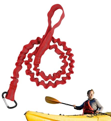 Generisch Paddle Board Rope, Paddle Rope, Stretchy Anti-Lost Rope for Canoe Barrel Fishing, Robust Paddleboard Surf Board Strap, Kayak Safety Accessories for Enthusiasts, Beginners