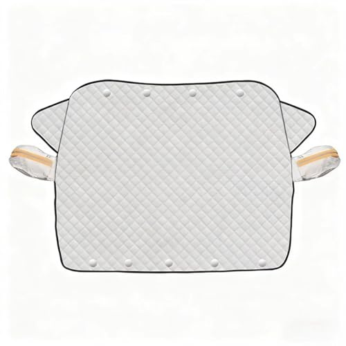 WENINETIES Couverture Pare Brise Voiture pour Renault Clio 3 09.2005-09.2012, Grand Couverture Contre la Neige, Anti-Neige, Anti-Glace, Anti-Gel, UV, Imperméable,M