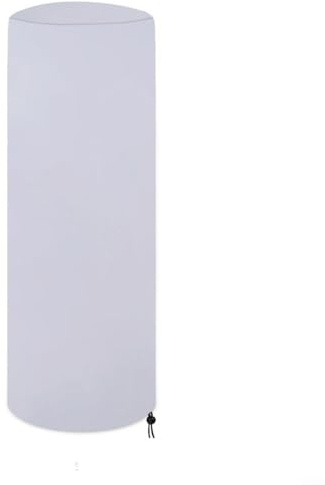 Kivivaka Copertura resistente per riscaldatore da terrazza Oxford 210D, 120 x 50 cm, impermeabile, protezione per mobili da esterno per pioggia e neve, nero (argento)