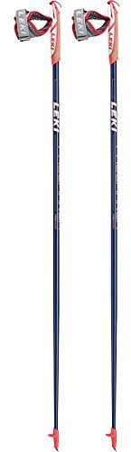 LEKI Unisex – Erwachsene Pacemaker Nordic Walking Stöcke White-Neon Red 125