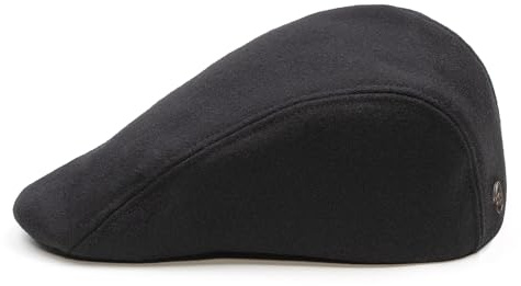 Sterkowski Norte | Harris Tweed Schirmmütze für Herren und Damen | Warm Flat Cap mit Einklappbaren Ohrenklappen