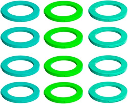Magura, Kit Di Coperture Per Pinza Freno, Pinza A 4 Pistoncini, Dal Ma2015 (Verde Neon, Ciano, Verde Menta) (Conf. = 12 Pezzi), Copertura Per Pinze Freno, Multicolore, U, Unisex-Adult.