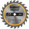 DEWALT DT20420-QZ - Hoja de sierra circular para construcción 115/9,5mm 24WZ, Ángulo de dentado 20°, Ancho de corte 1,5mm, Para uso universal, Con Nail Tough para serrar madera con clavos
