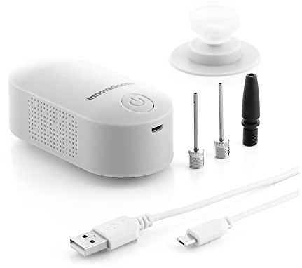 InnovaGoods® Inflator y bomba de vacío recargable 2 en 1 Blovak, infla y desinfla todo tipo de objetos, con función de inflado y vacío, diseño compacto y portátil, ideal para el hogar y el viaje