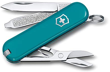 Victorinox, Classic SD, Coltellino Svizzero, Originale, Multiuso, Campeggio, 7 Funzioni, Lama, piccola, Lima per unghie
